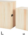 Extra Large Rectangle Unfinished Pine Wood Box Natural DIY Craft with Hinged Lid and Front Clasp for Arts Hobbies and Home Storage-13.8X9.9X6.7 Inches