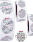 1500 Pcs Candle Warning Labels,1.5Inch Candle Jar Container Stickers, Candle Safety Stickers for Candle Making DIY Candle Jars