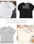 Left Chest Logo Placement Tool for Heat Press, Acrylic T Shirt Ruler for Adult Size