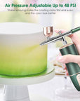 Airbrush Kit with Compressor, Rechargeable Portable Cordless Air Brush Set, Handheld Airbrush Gun Set for Nail Art, Makeup, Painting, Cake Decor