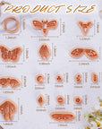 Luna Moth Polymer Clay Cutters - 16 Shapes Clay Cutters for Earrings, Moth Shapes Clay Cutters for Polymer Clay Jewelry Making, Mystical Drop Dangle Earrings Clay Earring Cutters