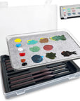 Wet Palette Wet Pallet for Miniatures- Stay Wet Palette for Acrylic Painting Wet Pallets for Painting Miniatures,Paint Brush Holder Organizer Wet Palette Storage Containers