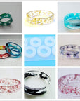 Silicone Ring Mold, 15Mm/16Mm/17Mm /18Mm/19Mm/20Mm/21Mm/22Mm Ring Jewelry Casting Mold, Large Ring Mold, Resin Casting Mold for Liquid Clay Production, Resin Epoxy Resin, Jewelry Making for DIY Lovers