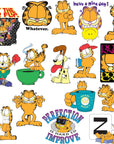 Garfield 50Ct Vinyl Large Deluxe Stickers Variety Pack - Laptop, Water Bottle, Scrapbooking, Tablet, Skateboard, Indoor/Outdoor - Set of 50