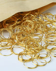 H&D 500Pcs round Edged Split Circular Ring Clips for Crystal Lamps, Crystal Curtain, Crystal Garland, Necklaces, Keys, Earrings, Jewelry Making and Craft Ideas (11Mm, Golden)