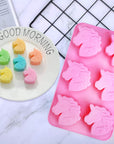 Unicorn Silicone Mold Horse Crayon Silicone Mold Unicorn Bath Bomb Mold for Soap Candy Chocolate Fondant Cookies and Candles Jello Resin Lotion Bars Ice Cube Tray Kids DIY Mold