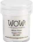 ! Embossing Powder Black and White Bundle: Primary Ebony, Opaque Bright White, White Pearl, Clear Gloss, 15ML
