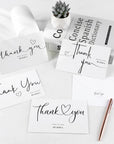 50Sets Wedding Thank You Cards with Envelopes and Stickers 4 Designs Mr and Mrs Thank You Notes Bulk Wedding Gift Cards Thank You Cards for Guests Wedding Party Decor Supplies 6 X 4 Inch