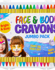42PCS Face and Body Paint Crayons, Face Painting Kit Safe and Non-Toxic Ultimate Party Pack Including 14 Metallic Colors for Birthday Makeup Party Supplies, Festivals, Gifts for Kids Girls Boys