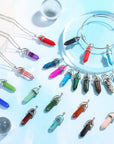 40Pcs Healing Crystal Pendants