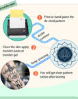120PCS Tattoo Transfer Paper, Tattoo Template Transfer Paper, Thermal Template Paper, Tracing Paper, Tattoo Transfer Paper, Which Can Be Used for Thermal Photocopiers or Freehand, Hand-Painted, Etc