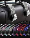 Crystal Car Seat Back Hooks – Heavy-Duty ABS, Bling Car Interior Accessories