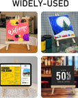 12Inch Wood Easel Stand, Tabletop Display Stand A-Frame Artist Easel for Painting Canvas, Portable Photo, Picture and Sign Holder (4 Pack)