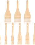 Flat Hake Brushes Hake Paint Brush Artist Painting Brushes Set Sheep Hair Bristles Wash Brush for Watercolor, Wash, Ceramic and Pottery Painting, 1 Inch, 2 Inch, 3 Inch (6)