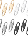 12Pcs Zipper Clip Theft Deterrent, Dual Opening Zipper Locks anti Theft, S Shaped Zipper Locks for Backpacks Keep the Zipper Closed for Backpacks Traveling Camping Suitcases