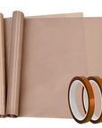 Heat Tape High Temp Tape and Teflon Sheet for Vinyl Heat Press, Sublimation Heat Resistant