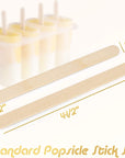 1000Pcs Popsicle Sticks, Natural Wooden Food Grade Craft Sticks, 4-1/2 Inch Great Bulk Ice Cream Sticks for Craft Project, Home Decoration