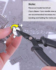 DIY Tools Set for Metal Earth Model Kits, 2Pcs/Set Professional Clipper and Needle Nose Pliers for Metal Puzzles Assembling Cutting and Bending Tools Kit