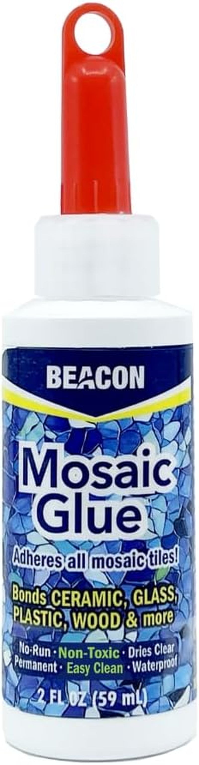 Mosaic Glue - Non-Toxic & Water Resistant, Ideal for All Tiles & Surfaces, 2-Ounce