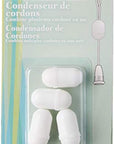 Home 44352 Cord Condensers, White (4-Piece)