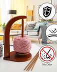 Yarn Holder for Crocheting and Knitting, Wooden Yarn Spinner, Magnetic Yarn Ball Holder, Yarn Spindle Dispenser, Gift for Crochet Lovers