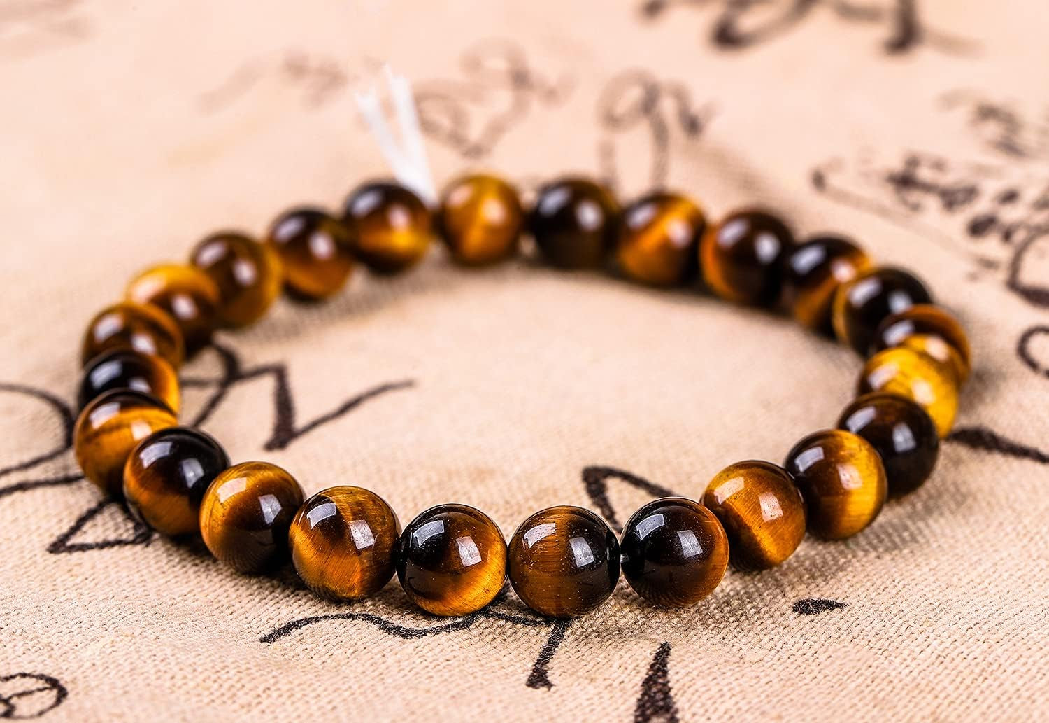 Natural Stone Beads 100Pcs 8Mm round Beads for Jewelry Making Bracelet Tiger Eye