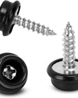 100PCS Stainless Steel Screws Marine Grade Boat Canvas Snaps 3/8"Socket with Stainless Steel 5/8"Screw, Snaps for Boat Cover, Snap Screw Stud, Made of High-Quality Materials(Black-100Pcs)