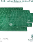 Self Healing Rotating Cutting Mat 18X18 (17" Grid), Perfect for Quilting & Art Projects