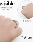 Ring Size Adjuster for Loose Rings,12 Pack-4 Sizes Invisible Transparent Silicone Guards Clip Jewelry Fitter Resizer,Fit Almost Any Ring for Women and Men