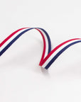Red/White/Blue Striped Grosgrain Ribbon,3/8-Inch X10-Yard,Use for Gift Wrapping,Party Decoration,All Crafting and Sewing