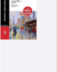 810-2 LARGE White 24" X 36" STRETCHED ARTIST CANVAS, Pack of 2, Gesso Primed - 100% Cotton Rectangular Canvases, 5/8" Profile, Art Supplies for Oil and Acrylic Painting