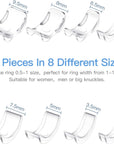 Ring Size Adjuster Invisible Ring with Double Sided Adhesive Tape Size Adjuster for Loose Rings Ring Adjuster Size Fit Any Rings Ring Guard Reducer