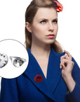 Brass Clutch Badge Insignia Clutches Pin Backs Replacement (Silver, 50 Pieces)