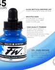 Bottle Black - Versatile Acrylic Drawing Ink for Artists and Students - Permanent Calligraphy Ink - Archival Ink for Illustrating and More