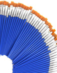 60 Pcs 9Mm Wide Flat Paint Brushes Set with Nylon Hair, Small Brush Bulk for Detail Painting Short Plastic Handle Acrylic Oil Watercolor Fine Art Painting for Kids Students Starter Adults Artis