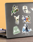 Avatar the Last Airbender 50Ct Vinyl Large Deluxe Stickers Variety Pack - Laptop, Water Bottle, Scrapbooking, Tablet, Skateboard, Indoor/Outdoor - Set of 50