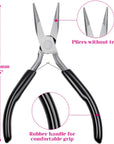 Jewelry Pliers,  Beading Pliers Set with Needle Nose Pliers, round Nose Pliers and Wire Cutter for Jewelry Making Beading Repair Supplies and Crafting (Set of 3)