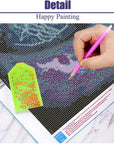 DIY 5D Diamond Painting Kits for Adults Diamond Art Large Size Tree of Life Abstract Tree Landscape Full Drill Crystal Rhinestone Embroidery Craft Kits for Home Wall Decor, 27.5X15.7 Inch