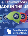 Dot N' Go Glue Dot Dispenser Project Pack with 200 Permanent, Poster, and Removable Double-Sided Adhesive Craft Dots Each, 3/8-Inch