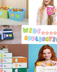10 Sheets Colorful Letter Stickers for Kids 890 Alphabet Stickers Waterproof Water Bottle Vinyl Letter Sticker Scrapbook ABC Stickers for DIY Crafts, Card Wrapping, Handmade Labels, Name Stickers