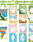 2PCS Sticker Books for Kids Ages 4-8 Pet Multicolor Themed Designs Party Gift Create 22 Pictures