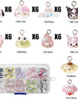 60PCS 3D Kawaii Cartoon Animal Charms Pendant Cute Charms DIY Pendants for Jewelry Making Necklace Earrings Keychains Bracelet, Mutiple Styles (C)