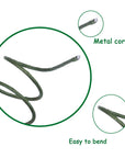 100PCS 18Ga Floral Stem Wires,Green Crafting Floral Stem Wire for DIY Crafts and Flower Arrangement 14 Inches,Paper Covered