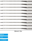 50 Pcs Embroidery Sewing Machine Needles Size 75/11 130/705H Hax1 Sewing Needles for Brother Sewing Machine (5 Pack of 10 Needles)