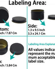 Candle Tins 8Oz, 24 Piece Candle Tin Cans Bulk Candle Containers for Candle Making Supplies Wholesale Candle Tins - Black