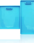 Badge Molds for Epoxy Resin ID Badge Mold Square and Rectangular Silicone Molds Flexible DIY Crafts Easy to Use Resin Card Badge 1 Piece Set Blue Crafters DIY Enthusiasts