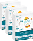 White Cardstock, Standard, 67 Lb. Vellum, 92 Bright, 250 Sheets, 8.5 X 11, for Office, Home & School Printing, Craft Projects (00564)