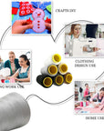 6 Rolls 3000 Yard Each Serger Thread Cones Spool Thread for Sewing Sewing Machine Thread Polyester Thread for Serger Overlock Quilting Sewing Machine