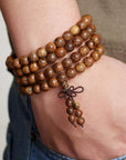 600Pcs Natural round Euro Wood and Coffee Colored Beads Wood Beads 8Mm Diameter Wooden for DIY Jewelry Bracelet Makings