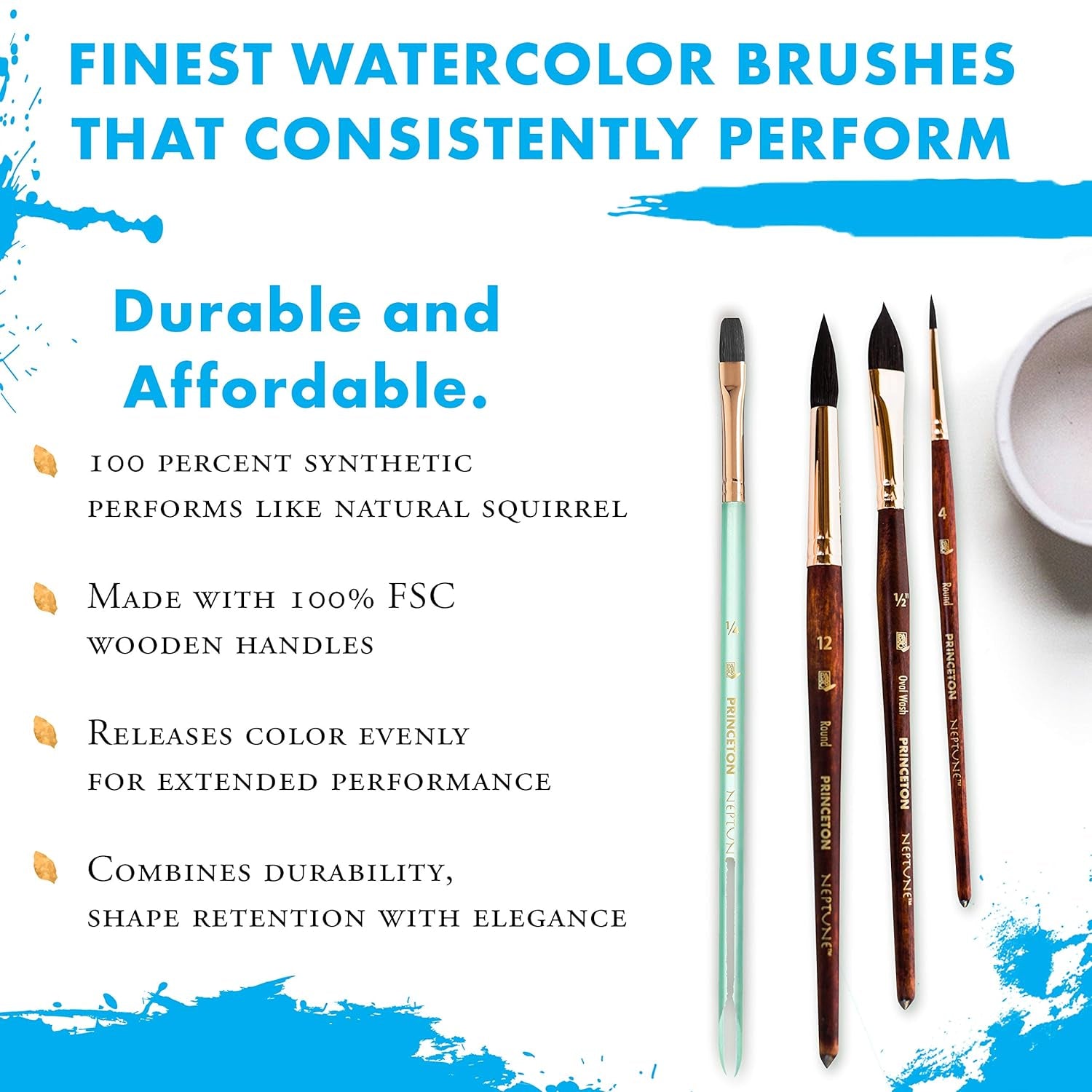 Neptune Paintbrush, PRO, Dark Wood